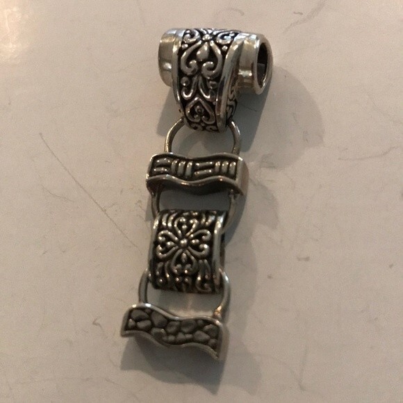 Deadstock Vintage Sarda 925 Sterling Silver Pendant New Old Stock Movement Flex - Picture 8 of 8